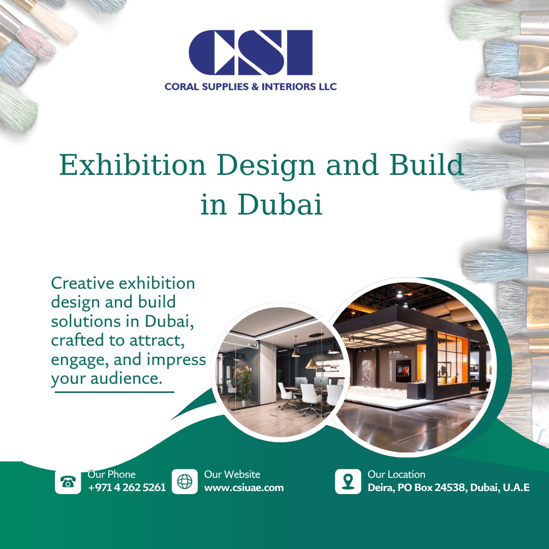 jacksoncarrey0's tweet photo. Looking for professional #ExhibitionDesignand uild in Dubai? CSI provides creative and customized #exhibitionstandsolutions designed to help businesses create a strong presence at trade shows, #exhibitions, and corporate events.

Visit us: https://t.co/g7BP2Jgtkp https://t.co/lez4D4vFR4