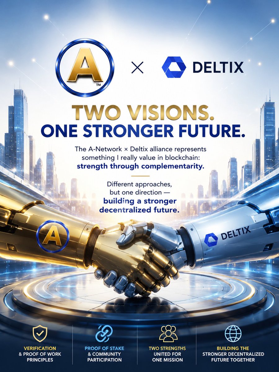 aasifbashir786's tweet photo. TWO VISIONS. ONE STRONGER FUTURE

The A-Network × Deltix alliance represents something I really value in blockchain:
➤  A-Network brings verification, scarcity and decentralized principles.
➤ Deltix brings participation and Proof of Stake
#Anetwork #wANET #ANET #GlobalGrowth https://t.co/8dfykAVYrE