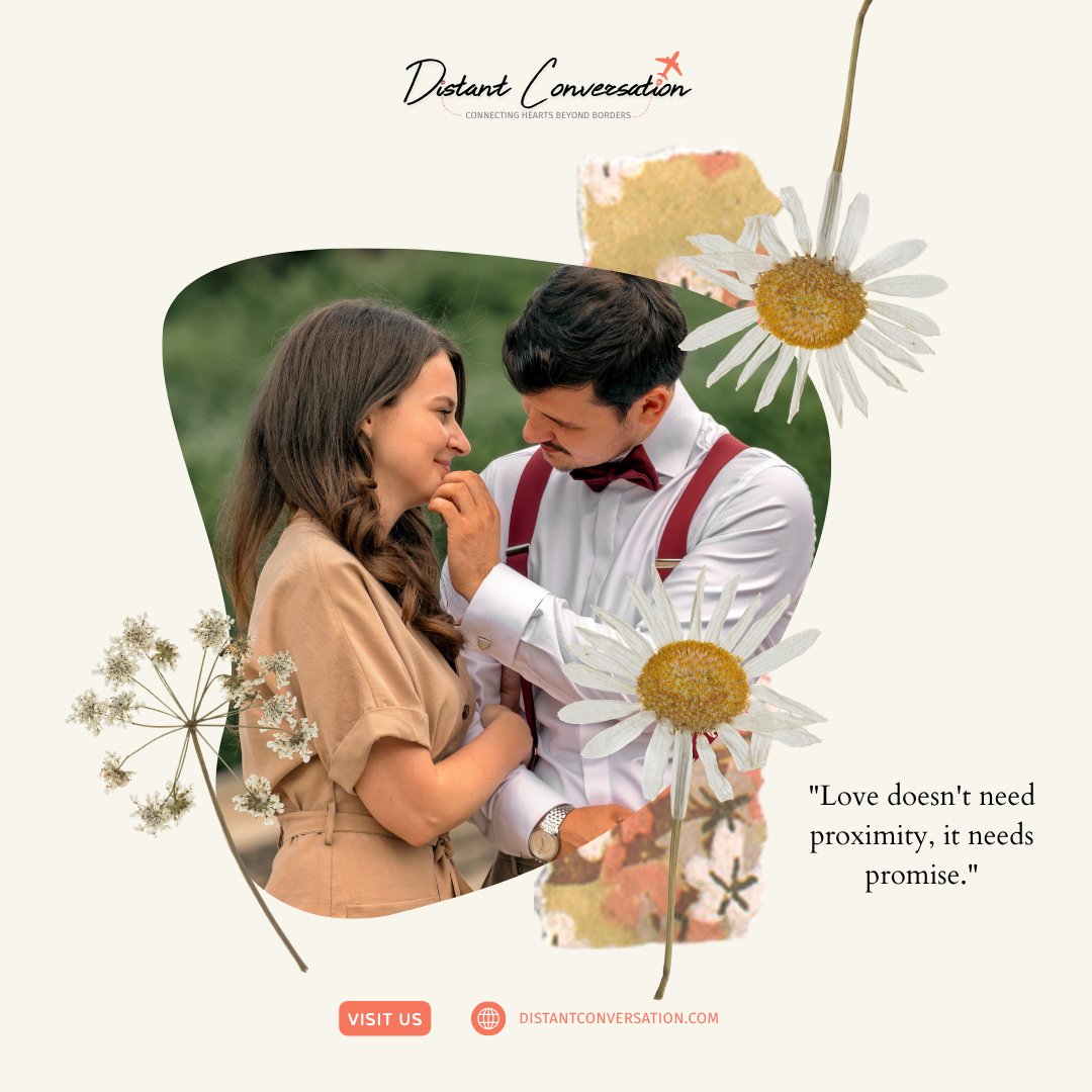 disconversation's tweet photo. Love isn't measured by miles—it's measured by promises kept. ❤️ Distance may separate you, but commitment keeps your hearts together. ✈️💕 #DistantConversation #LongDistanceLove #LDR #LoveKnowsNoDistance #RelationshipGoals #TrueLove https://t.co/whj0kYLSzK
