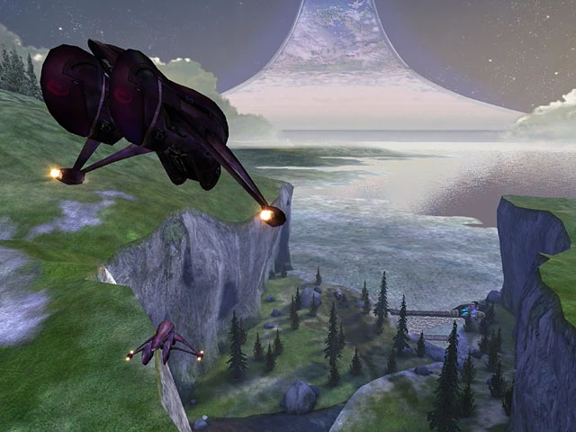 Calliounes_1's tweet photo. Halo Combat Evolved is a more Greco-Roman work compared to Halo 2 which I think is coming through because of Jason Jones interest in the Classics and Antiquity, which I think is expressed in the very graphically smooth aesthetic of its levels. Halo 2 has a harder Science fiction- https://t.co/xiUVspLC3d