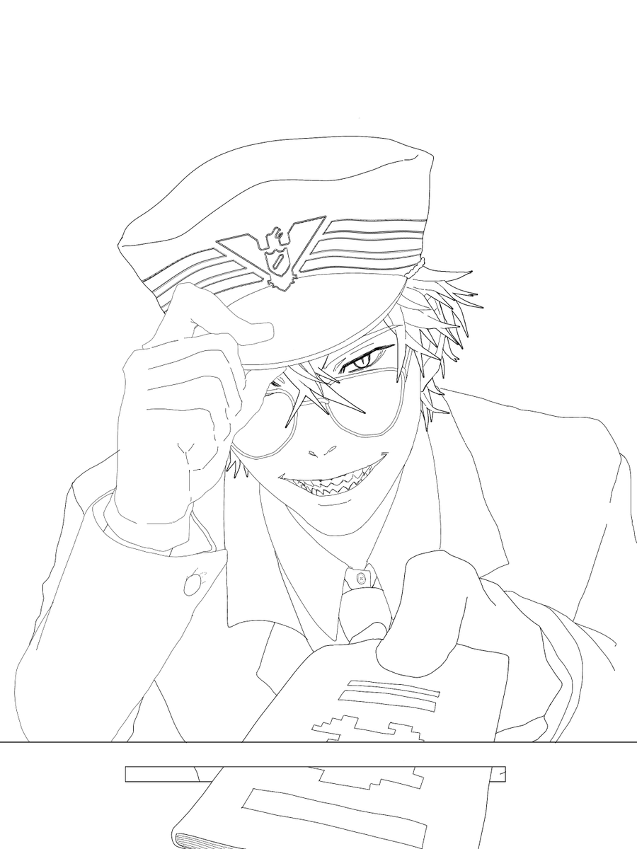 Sedamu's tweet photo. 線画配布です！透過画像はバグっちゃうので載せれませんでした。線画抽出などでどうぞ。是非どなたでも使ってください〜 https://t.co/MY68K36nuY