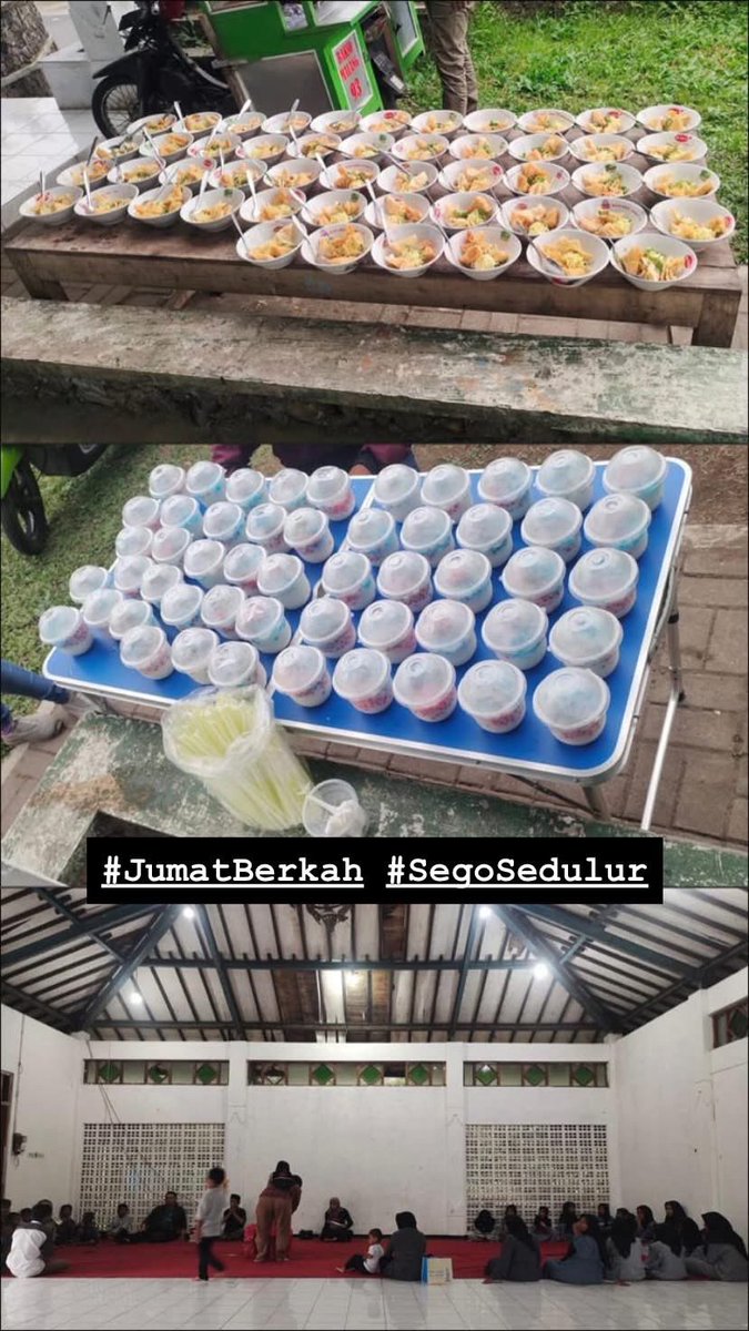 MbudDull's tweet photo. Jumat berkah #SegoSedulur https://t.co/3OMoSHV567