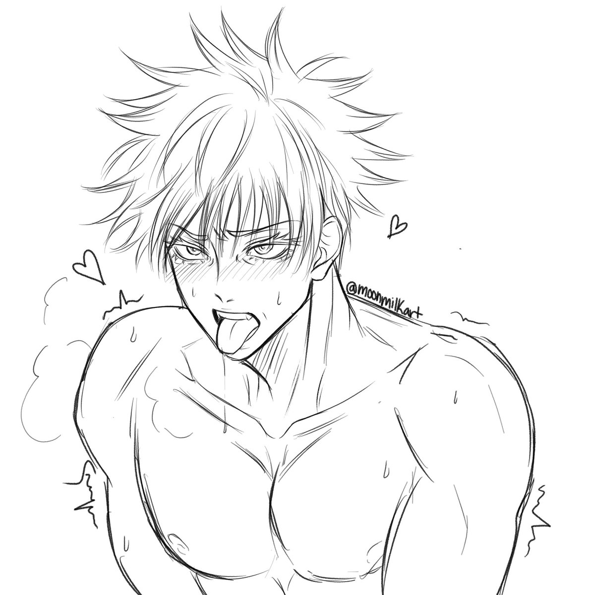 moonmilkart's tweet photo. A very normal gojo sketch for this morning 💖✨ https://t.co/VRSixU12M5