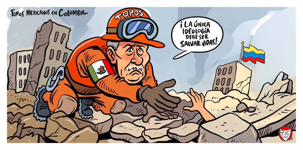 monerorictus's tweet photo. "Topos mexicanos en Colombia". Cartón publicado en @ElFinanciero_Mx https://t.co/PwE1G12WAz