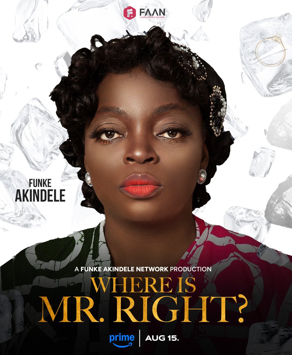 faan_tv's tweet photo. Meet the stars of WHERE IS MR. RIGHT? The search is on, and tomorrow, we feast!
Streaming August 15, exclusively on Prime Video. Swipe through the cast and get ready to find out⦠where is Mr. Right?
#WhereIsMrRight #PrimeVideo #FunkeAkindeleNetwork #ATundeolaoyefilm https://t.co/aqXzG7ANuY