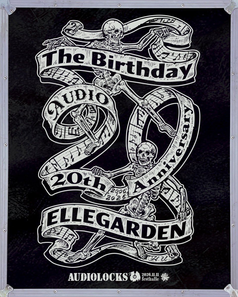 yxtxkx3's tweet photo. ありがとうございます🙏無事参加できる運びとなりました。
#AUDIOLOCKS
#ELLEGARDEN
#TheBirthday https://t.co/dc3yYxIkW6