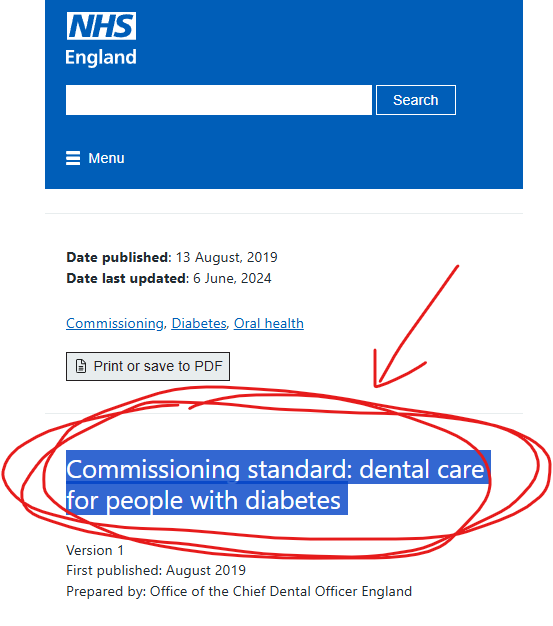 DrGrahamLJ's tweet photo. Probably the most ignored clinical standard in the whole #NHS ...

Do you have #diabetes?

Please let me know if your doctor has sent you to a dentist to get your gums sorted. Or not.

https://t.co/gO4el0uWJF https://t.co/pEoNhwJiYz