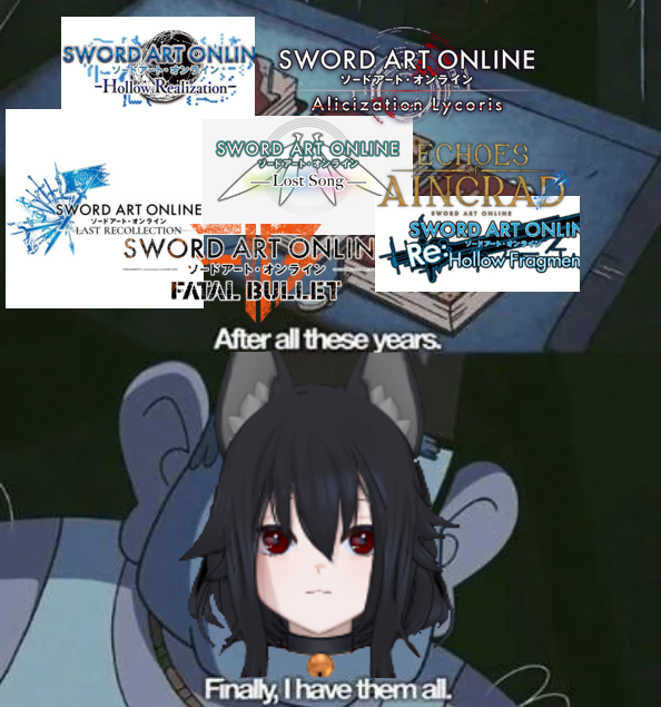 Caos_VT's tweet photo. i finally have them all thanks to my friends :3
thank you guys for the birthday presents
THANK YOU GUYS!!!! <3
#swordartonline https://t.co/VUy0UClqxa