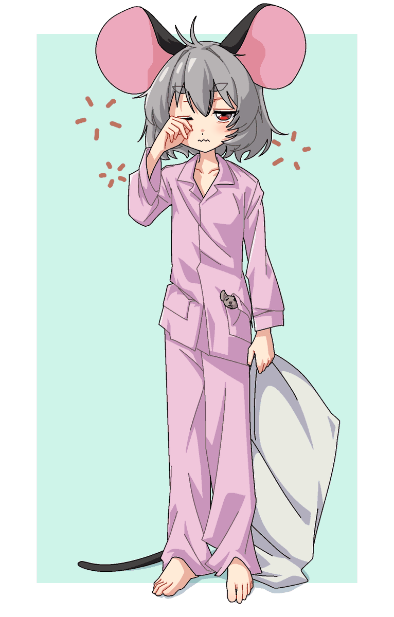 cowboy_aimai's tweet photo. 寝起きナズーリンのデジタルリメイク
#ナズーリン https://t.co/nHvuCW7uYU