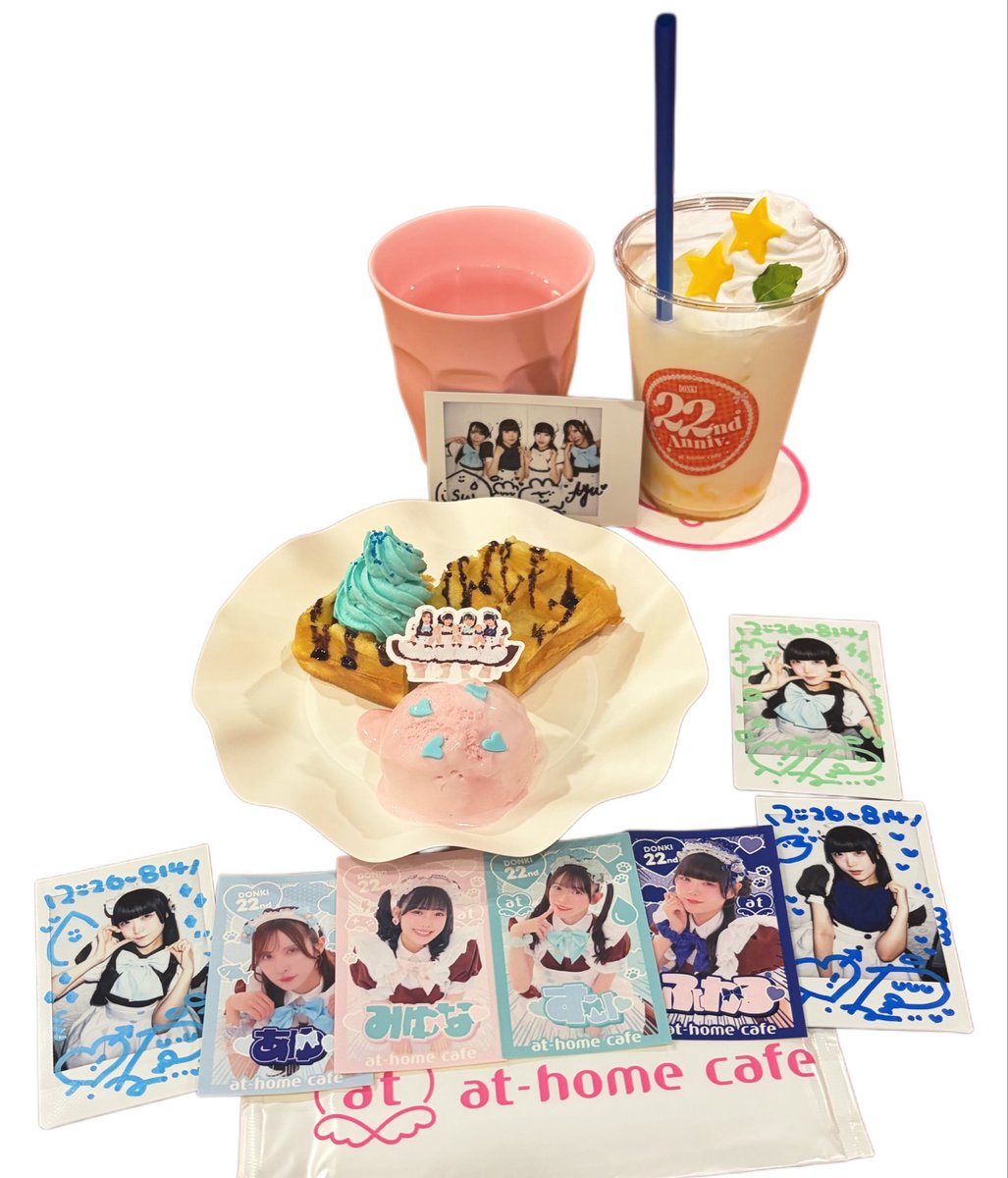 mayunyanOJS's tweet photo. ▶︎2026/08/14 ドンキ店
#激萌えの殿堂 リボン交換お給仕⋆˚ 𝜗𝜚˚⋆
ふわるちゃんに前後半ご帰宅💙💚
濃い色新鮮!!でとても可愛かったしチェキだとわかりにくいけど淡いグリーンもとてつもなく着こなしていて可愛さ目に焼き付けました👀
ユニットのサイン隙間からひょっこりしてるのも可愛い😌笑 https://t.co/Kh5maewMc9