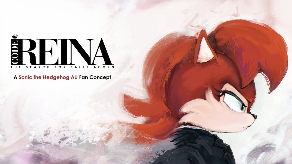 zaxen_arts's tweet photo. An elevator pitch overview of project 'REGICIDE AU' - now officially titled: "CODE REINA: The Search for Sally Acorn.'
π§΅ Overview in the thread.
#CodeReina #sega #sallyacorn #sonic #sonicthehedgehog #au #sonicau https://t.co/mwNcp9hrni
