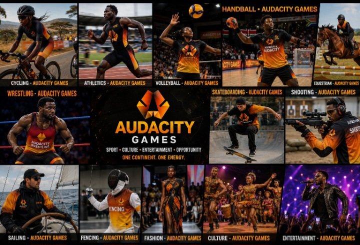 AXG_TV26's tweet photo. Sport. Culture. Entertainment. Opportunity.

This is the energy of Audacity Games.

One Continent. One Energy.

Believe. Compete. Aspire.

#AudacityGames #SportsDevelopment #TalentDiscovery https://t.co/L1n8YxSZj7
