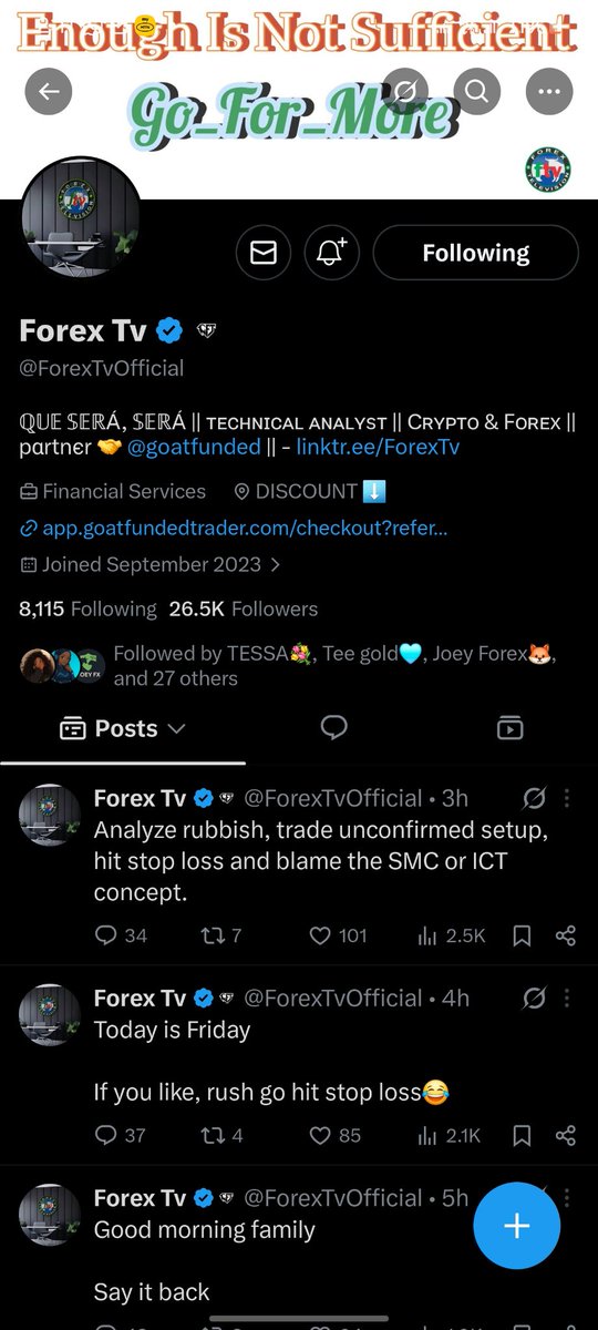 Oracle_tradez99's tweet photo. @RealTraderSeun @GoatFunded @EdwardXLreal @ForexTvOfficial @jeffstark_ https://t.co/WEcfqeeXUD