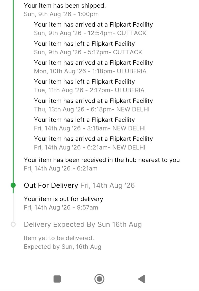 Barrister_kumar's tweet photo. @flipkartsupport you don't learn from your mistakes.
It's going to be repeated, deliver partner won't deliver and mark it unsuccessful delivery. @Flipkart https://t.co/BPcrXOvppG