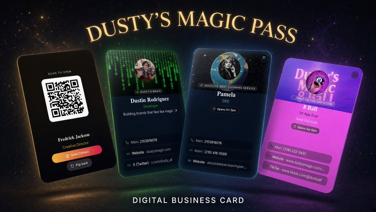 dusty_af's tweet photo. Dusty’s Magic Pass 2.0 now live https://t.co/zEJLKYtfHw
