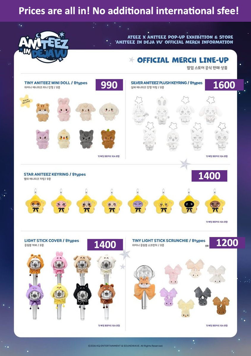 drawsandthings's tweet photo. Wts lfb ateez ph go Aniteez in DEJA VU

✨ANITEEZ Online Claims post open!✨

Individual prices are on image! This is inclusive of International Shipping Fee, only local sfee will be added upon arrival.

TERMS:
1) DM me with screenshot of your orders. Reply "Claiming!" on this post after so I can check.
2) When I reply "yours", your order is confirmed. NO backing out.
3) PAYO 100 per item (fully refundable if I fail to secure)

I will secure online on August 21; 50% of your order will be due then, with rembal upon arrival.

✨You may pay in installments; please DM me for options.

This is a pre-order item; updates will be provided in GC. 

Modes of Payment: Gcash, Maya, Maribank
Shipping: JnT

As with all my GOs, group-related custom freebies will be given to all joiners! ✨