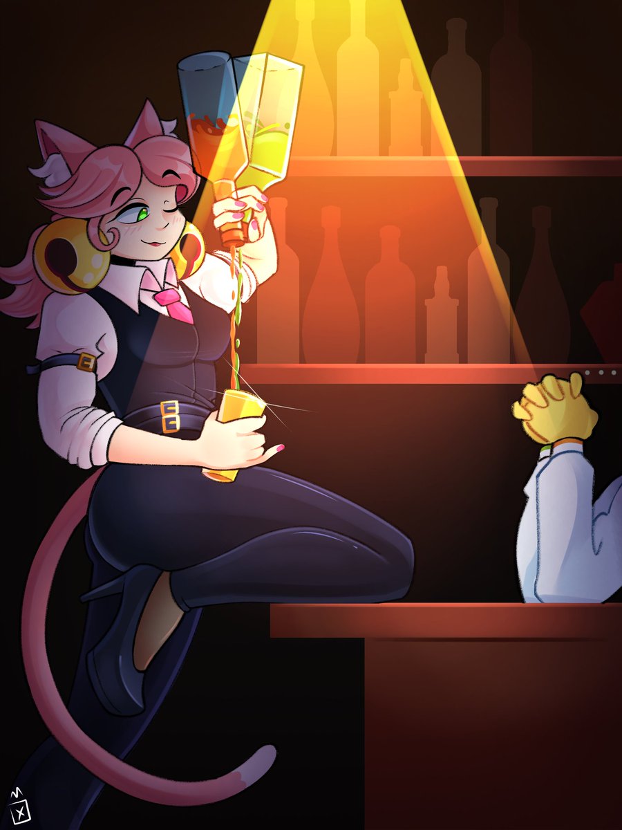 Jinxed_artz's tweet photo. Another round, Mew! 🥃✨😺
(a little late lmao)
#deltarune #deltarunefanart https://t.co/wjeP2qRkLb