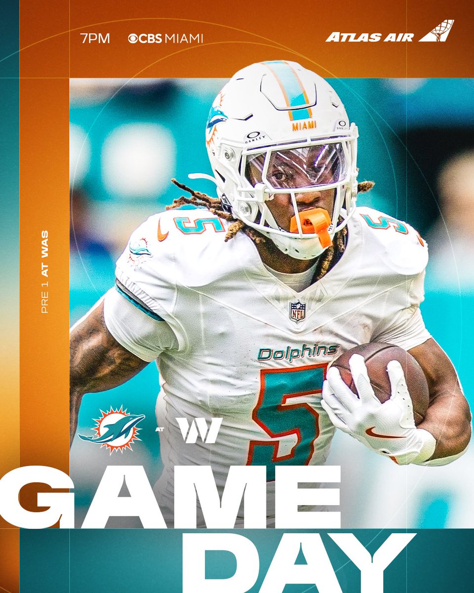 MiamiDolphins's tweet photo. Preseason starts now ‼️🐬

#PhinsUp https://t.co/O63ZXJzaCU