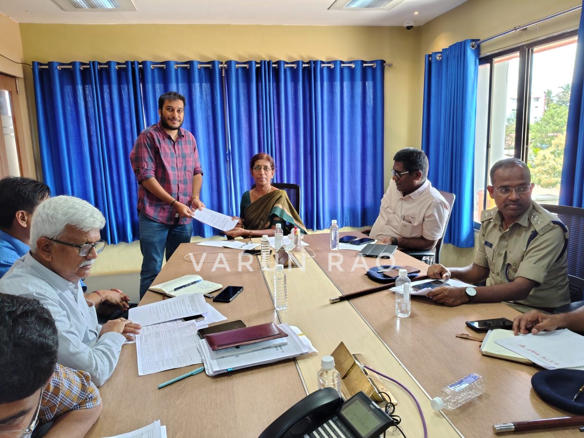 varungrao's tweet photo. Today, I had a constructive meeting with the Managing Director of Hubballi-Dharwad BRTS, Smt. Savitri Kadi, along with the BRTS General Manager and other BRTS officials, Hubballi-Dharwad DCP (Crime & Traffic) Sri Raveesh C. R., other officials from the Traffic Police Department, and HDMC officials at the BRTS Office, Hubballi.

We discussed the issues I had raised regarding road humps, streetlights, junctions, signal timing, and a few other suggestions. Regarding bus operations and new routes, NWKRTC is the appropriate corporation to provide further information.

Some key points discussed:

1. Road humps: The MD informed me that DULT has approved the proposal to redesign the humps across the BRTS corridor as per IRC standards. The work is expected to begin once the monsoon recedes. I also raised the issue of the two rubber humps opposite the Police Commissioner’s Office. The Traffic DCP explained that, following multiple accidents over a short span, including one involving a PSI, the humps were requested as an urgent temporary measure. These will also be redesigned by BRTS as part of the redesign.

2. Streetlights: BRTS is replacing worn-out wiring, and the work has already started in phases from Hubballi side and will continue towards Dharwad.

3. Signal timing: I suggested synchronisation of signals located within a short distance of each other and also highlighted insufficient right-turn signal time at some junctions. BRTS responded positively and said they would work on these issues along with the Traffic Police.

I also shared a few other suggestions, including the removal of weeds along barricades for better maintenance and beautification, stricter measures against private vehicles entering or waiting near the BRTS lane despite the boom barriers, and UPS backup at BRTS bus stations. 

I pointed out that some private vehicles wait near the boom barriers until a Chigari bus approaches. The MD informed us that BRTS is planning to redesign the boom barrier system and also noted that several barriers have been damaged after being hit by vehicles. The officials responded positively to these suggestions.

A special thanks to DULT Commissioner Sri Manivannan   
@Captain_Mani72 and his team members, Smt. Monica and Sri Shamanth, for taking up the concerns and facilitating the discussion with the concerned authorities.

As a regular BRTS commuter, my intention has always been to see the system improve for commuters and the public. I thank all the officials for patiently hearing the concerns and discussing possible solutions.