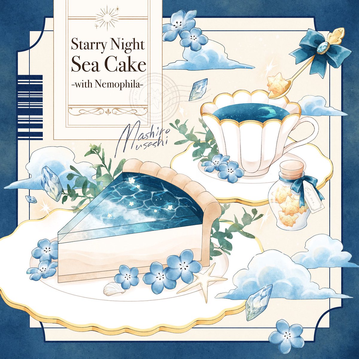 unclear07's tweet photo. #一次創作祭り夏の陣2026
月と星のカフェメニューを描いてます🌙🌟⋆꙳ https://t.co/bvgvNUGakW