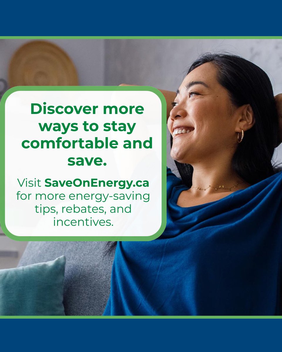 BurlingtonHydro's tweet photo. ☀️ The summer heat isn't over yet. Beat the heat while saving energy with these simple tips.

Looking for more ways to save? Explore rebates, incentives and energy-saving tips at https://t.co/ovTGh2Ub17.

#SummerSavings #EnergyEfficiency #SaveonEnergy https://t.co/1EkooEhhuj