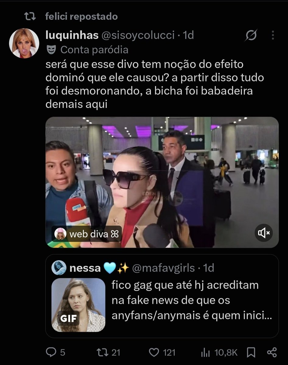 lavisdrew's tweet photo. @felkiyb @lucasmaciel Isso já reforça o que eu disse antes. Não importa quem, o que aconteceu e quais as circunstâncias, pra vcs Any sempre será o centro do universo. Bjs! https://t.co/Hg7XGHT5nb