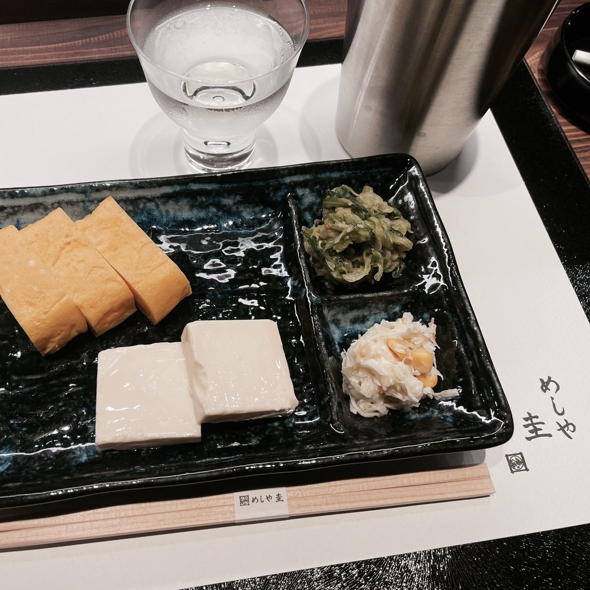 bokugayo_kai's tweet photo. 水曜日ﾈｲﾙしに外に出たので
その後お邪魔しました〜。
日本酒飲みに1人外食てのは人生初。
美味しいおつまみとご飯ありがとﾃﾞｼﾀ。
#めしや圭 https://t.co/rUZaYzsKLP