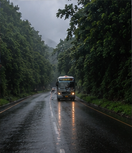 Lalitqz's tweet photo. That peaceful monsoon vibe, greener roads, and rainy days are just perfect; there's magic in the city's post-rain awakening. 🌧️💚✨ https://t.co/5ZnNzxbweu