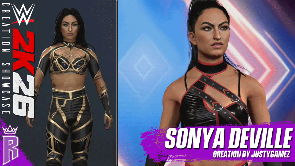 RevelleutionYT's tweet photo. WWE 2K26 Creation Showcase: Sonya Deville #WWE2K26 #SonyaDeville

https://t.co/0YPiTjprbY https://t.co/NpDFKAQxKT