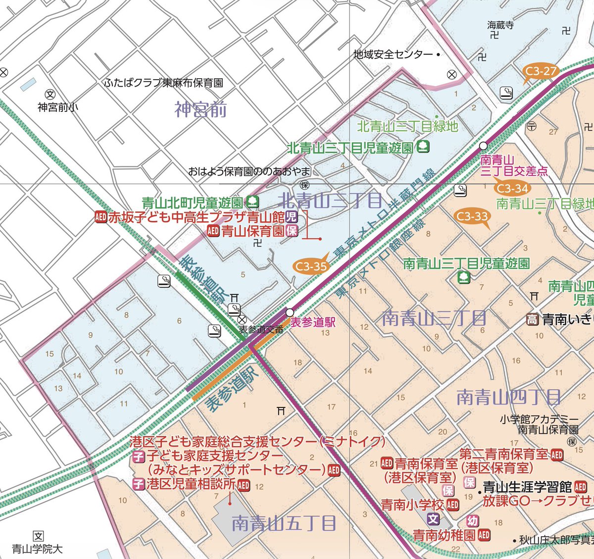 EdgeOn4's tweet photo. 表参道って罪深い駅だよな
最寄りが同じ駅なのに港区と渋谷区の境界がある

同じ保育園で、住んでる区を巡ってマウント発生してそう
もはや23区カーストの最前線説 https://t.co/av96TPZAYF