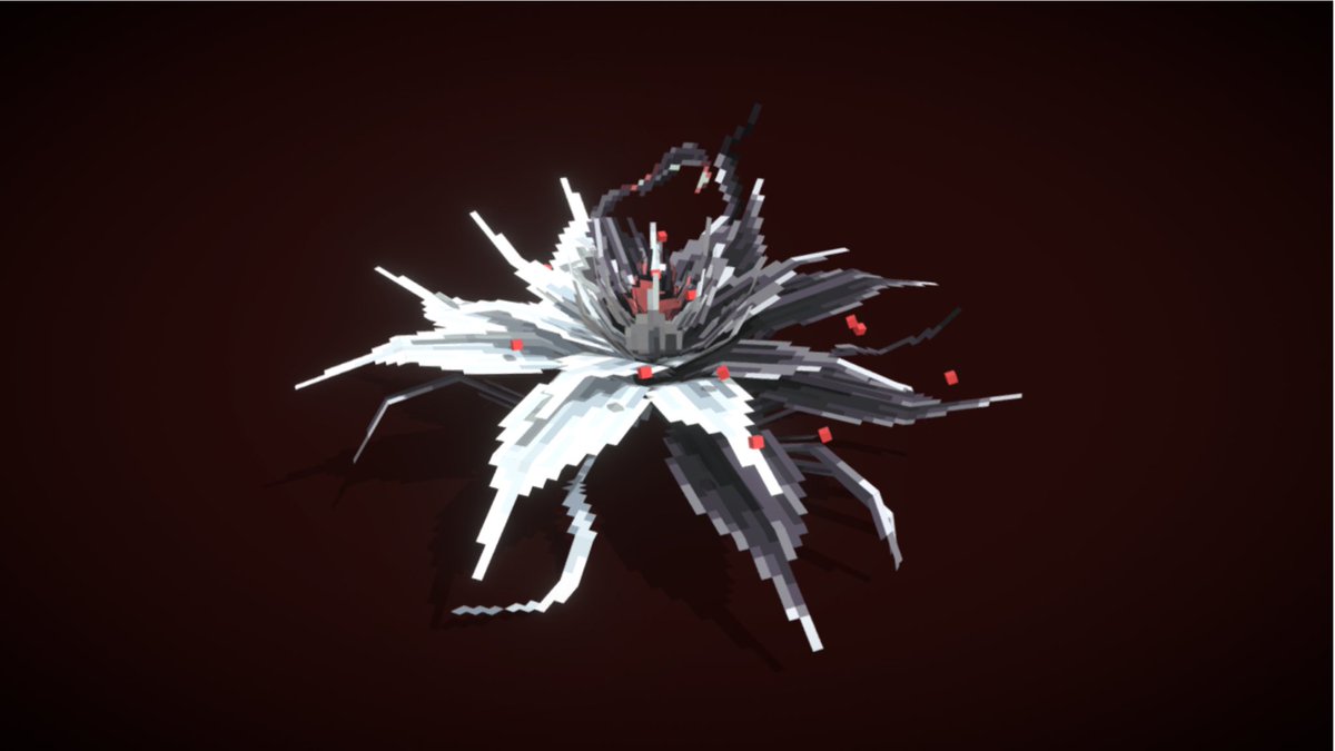 Hatable7cul's tweet photo. [Yin-Yang Jealousy Flower]

Sharp white petals bloom outward, with a crimson core concealed in the shadows. A cold, restrained low-poly design defined by striking geometric clarity.

Made by HItable Team (along).

#Minecraft #LowPoly #YinYangFlower #HItable https://t.co/V70EH2BVZE