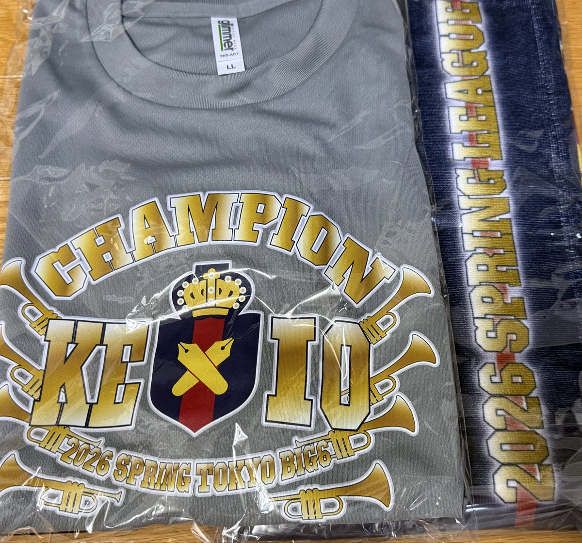 慶應義塾 甲子園優勝記念 Tシャツ Lサイズ 野球 記念グッズ 【公式通販】