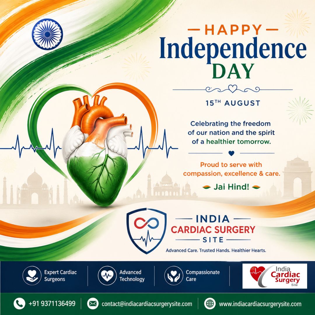 IndianCardiac's tweet photo. Freedom in Our Hearts, Care for Every Heart.
Jai Hind! ❤️ Happy Independence Day!

#HappyIndependenceDay #HealthyHeartHealthyLife #HeartAwareness #IndiaCardiacSurgerySite https://t.co/OLLvglCjKl