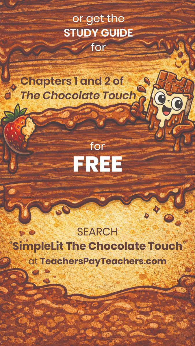 simple_lit's tweet photo. Get full curriculum for the first two chapters of The Chocolate Touch by Patrick Skene Catling. FREE! Search The Chocolate Touch simple literature at https://t.co/O9MfyJloHi! https://t.co/Dcwr6tm83r