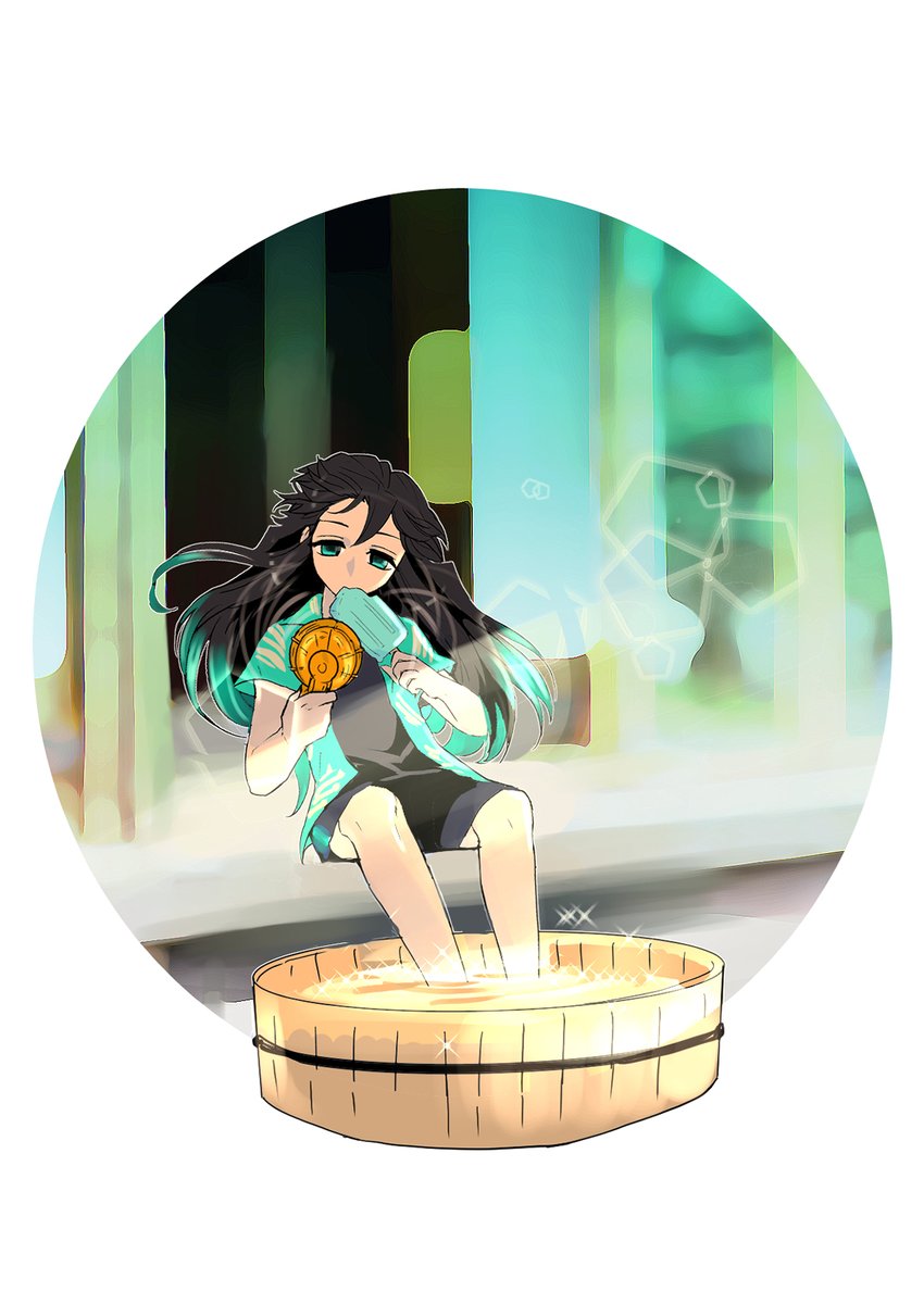 yuuzen_k2's tweet photo. 原稿中なので賑やかしに夏らしいものを再掲していきます🍉 https://t.co/FgSMw3H5L7