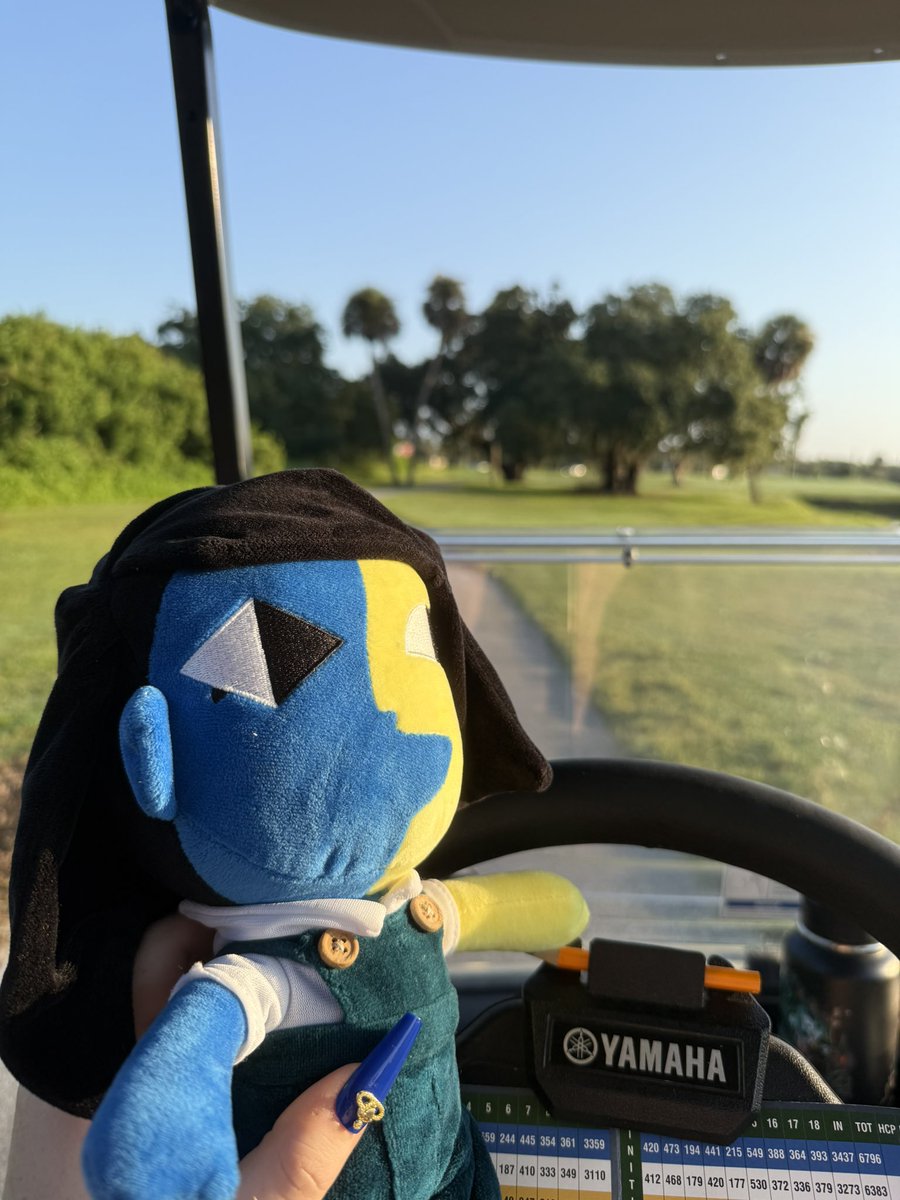 sam1gal's tweet photo. Golf morning with ENA~ https://t.co/iMSlOb4kPh