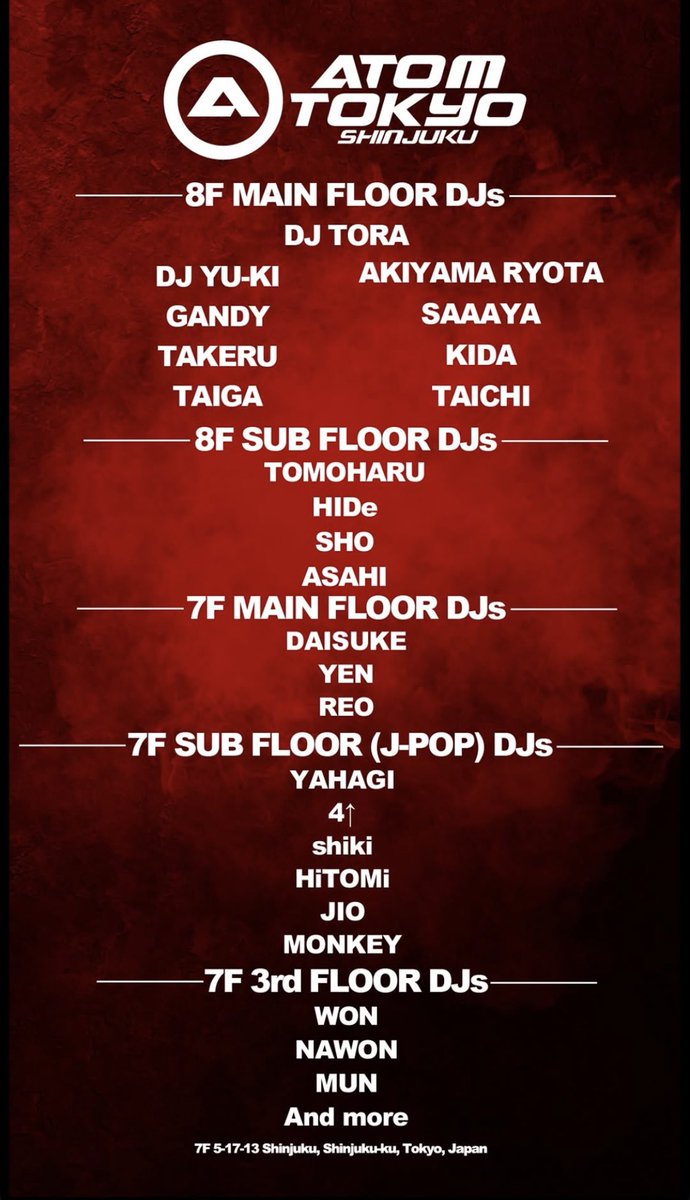 CLUB85563138's tweet photo. — Tokyo Night Club Invitation —
 ATOM  SHINJUKU / 08.14 FRI

【 Guest &amp; VIP 】
ご希望の方ご案内出来ますので
お気軽にご連絡下さい！

アトムゲスト
ATOMゲスト 
アトム新宿ゲスト
ATOM新宿ゲスト
アトムVIP
ATOM新宿VIP https://t.co/ptnZZy1AXq
