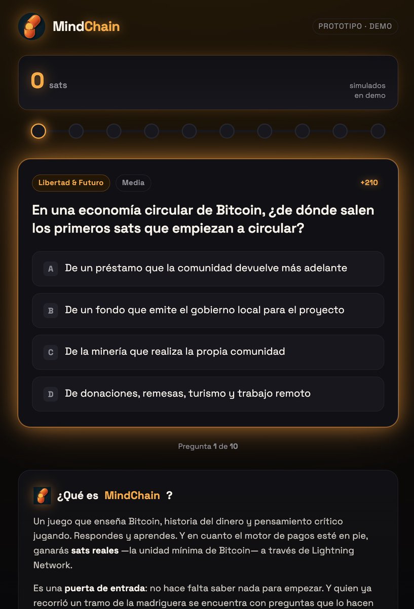 pupovision's tweet photo. Nuevo set de preguntas en la demo de MindChain!

El set va sobre Economías Circulares de Bitcoin y la fuente principal de contenido es el libro Bitcoin Circular Economies de @GabrielKurman &amp; @ivan_kaleja 

A jugar y aprender!

https://t.co/yWDMNLpqp4 https://t.co/yic27cCrEW