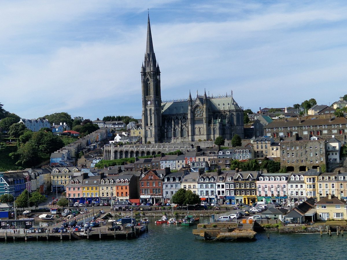 RFATideforce's tweet photo. Tideforce, the last ship of the Tide class visited the last port of call for the Titanic for a weekend of downtime in August. Berthed just north of Cobh, the crew spent time in Cobh and Cork before a passex with the Irish Navy signalled return to normality https://t.co/0INNOBgeuC