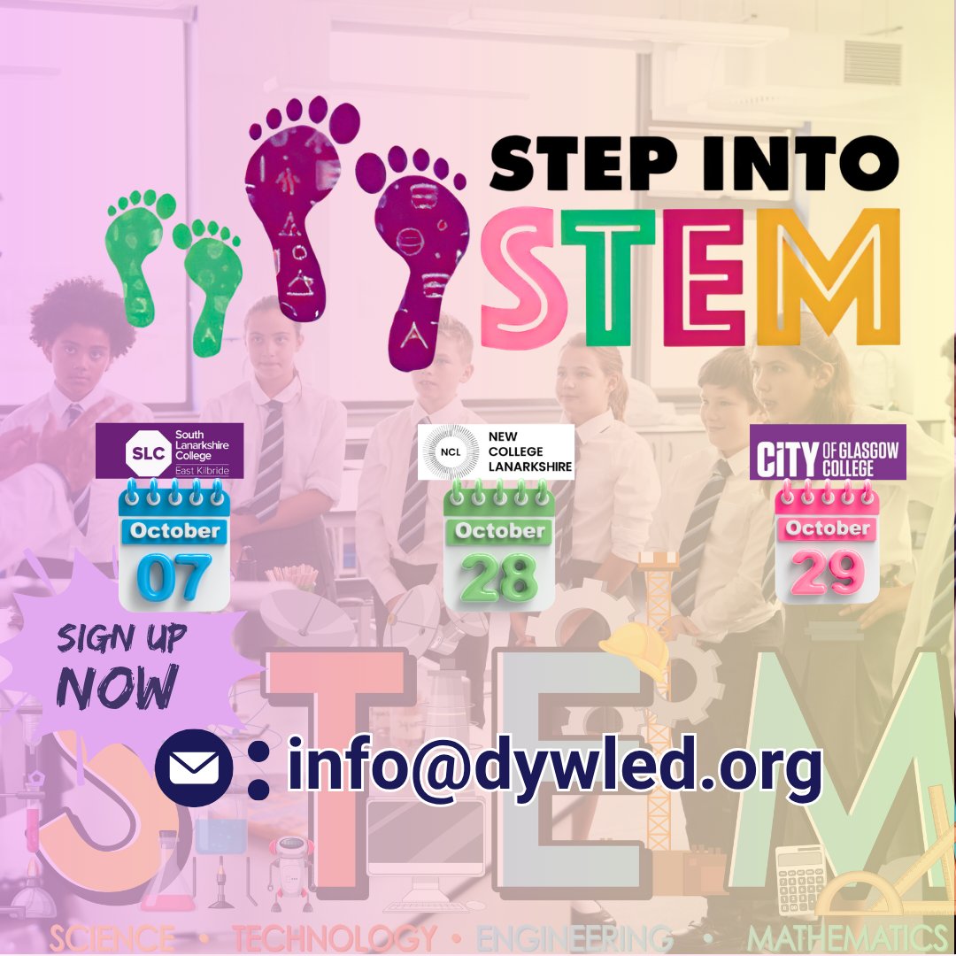 DYWLED's tweet photo. 🚀Calling all Employers!
🆓Book a FREE exhibitor space at #STEPintoSTEM26 & inspire the next generation of talent.
✅ Engage with pupils high schools
✅ Connect with future talent
✅ Oct 7-29
🔗https://t.co/kmN9sRxkXC
#STEMCareers #DYW https://t.co/Ds0o8yB7br
