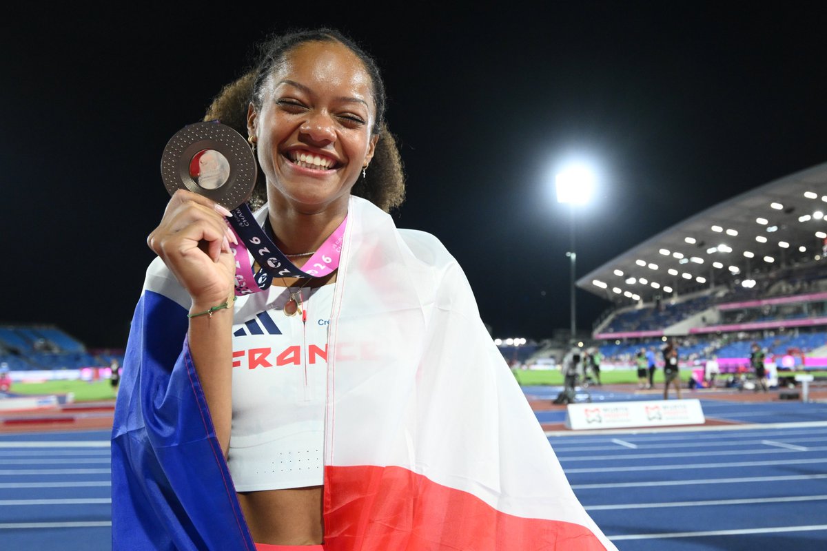 ItsSaul___'s tweet photo. 🏃 Programme du soir des 🇫🇷 - #Birmingham2026

20h45 - 10000m F (Finale)
🇫🇷 Alessia Zarbo 

21h30 - Disque F (Finale)
🇫🇷 Mélina Robert-Michon 

22h46 - 800m F (Finale)
🇫🇷Anaïs Bourgoin, Clara Liberman https://t.co/wQV1Dj5itr