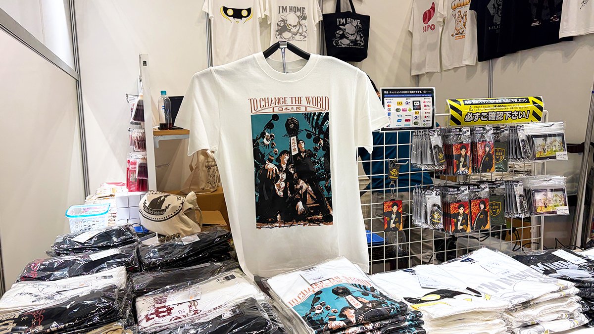 cabi_original's tweet photo. コミックマーケット108「BBSHOPブース：No.122」
ほかにも先行販売商品盛りだくさん！

『#日本三國』
『#ドロヘドロ』
『#スノウボールアース』
『#アニメひらやすみ』

などなど、話題作のグッズを多数取り揃えています！

#それがドロヘドロ #dorohedoro
#snowballearth #hirayasumi
#夏コミ https://t.co/4aqaRKYJqc