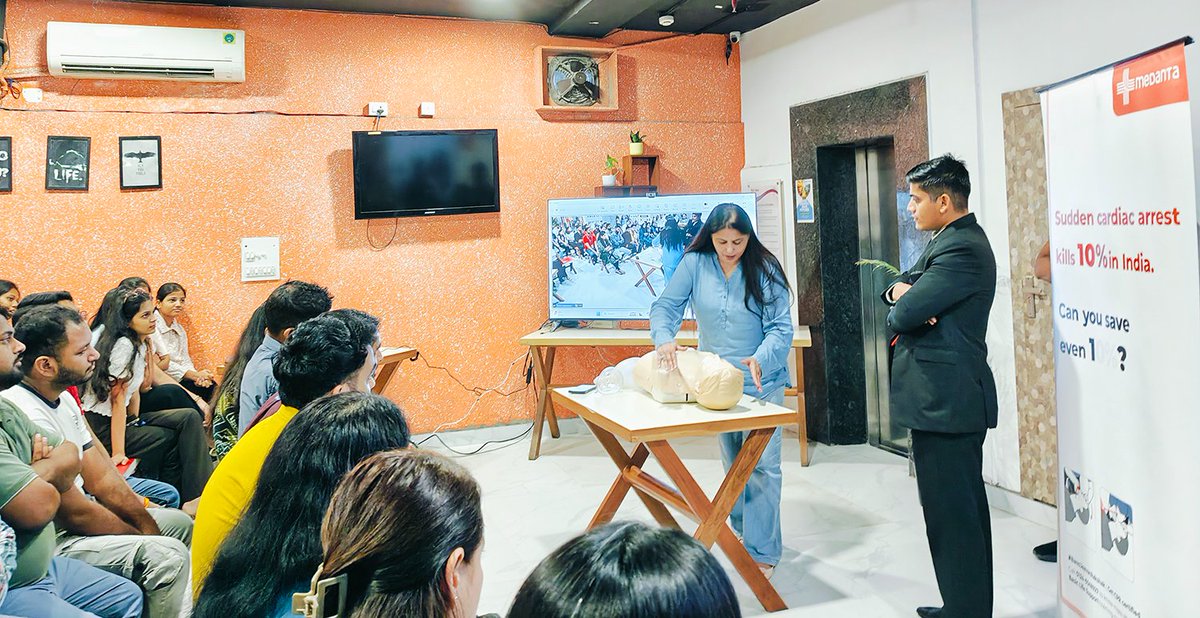 Netrika_PvtLtd's tweet photo. How prepared is your workplace for a medical emergency?

Netrika’s BLS training focused on practical skills that can help employees respond quickly and confidently.

#WorkplaceSafety #BLSTraining #EmployeeSafety https://t.co/xBMhhusDGn