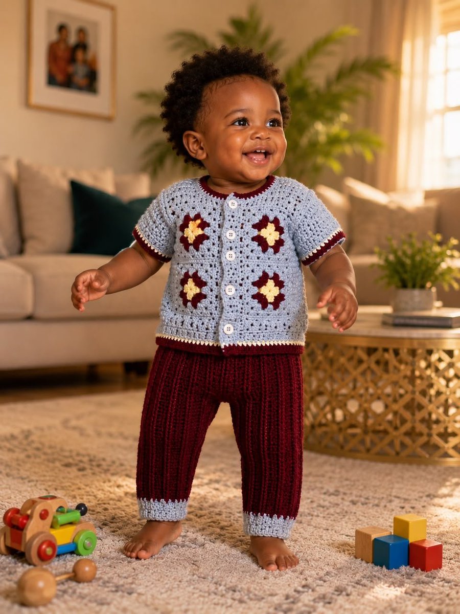 icroche5's tweet photo. Small in size, big on style! 
 This adorable crochet set by @icroche5 brings together playful details, cozy comfort, and timeless handmade craftsmanship. 🤍 https://t.co/3XKp32kmt9