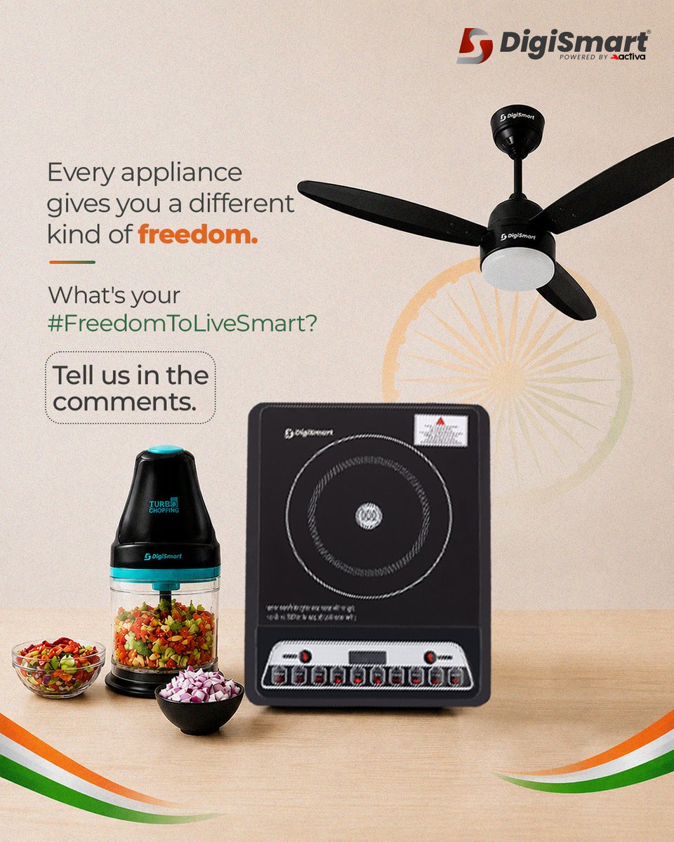 DigiSmartElect's tweet photo. Smart living isn't just about appliances, it's about the freedom they bring to your everyday life. β‘
Now it's your turn.
What's your #FreedomToLiveSmart? π¬
Tell us the one household task you'd love to make easier.
#FreedomToLiveSmart #SmartLiving #DigiSmartliving #SmartHome https://t.co/pveu23PNOD
