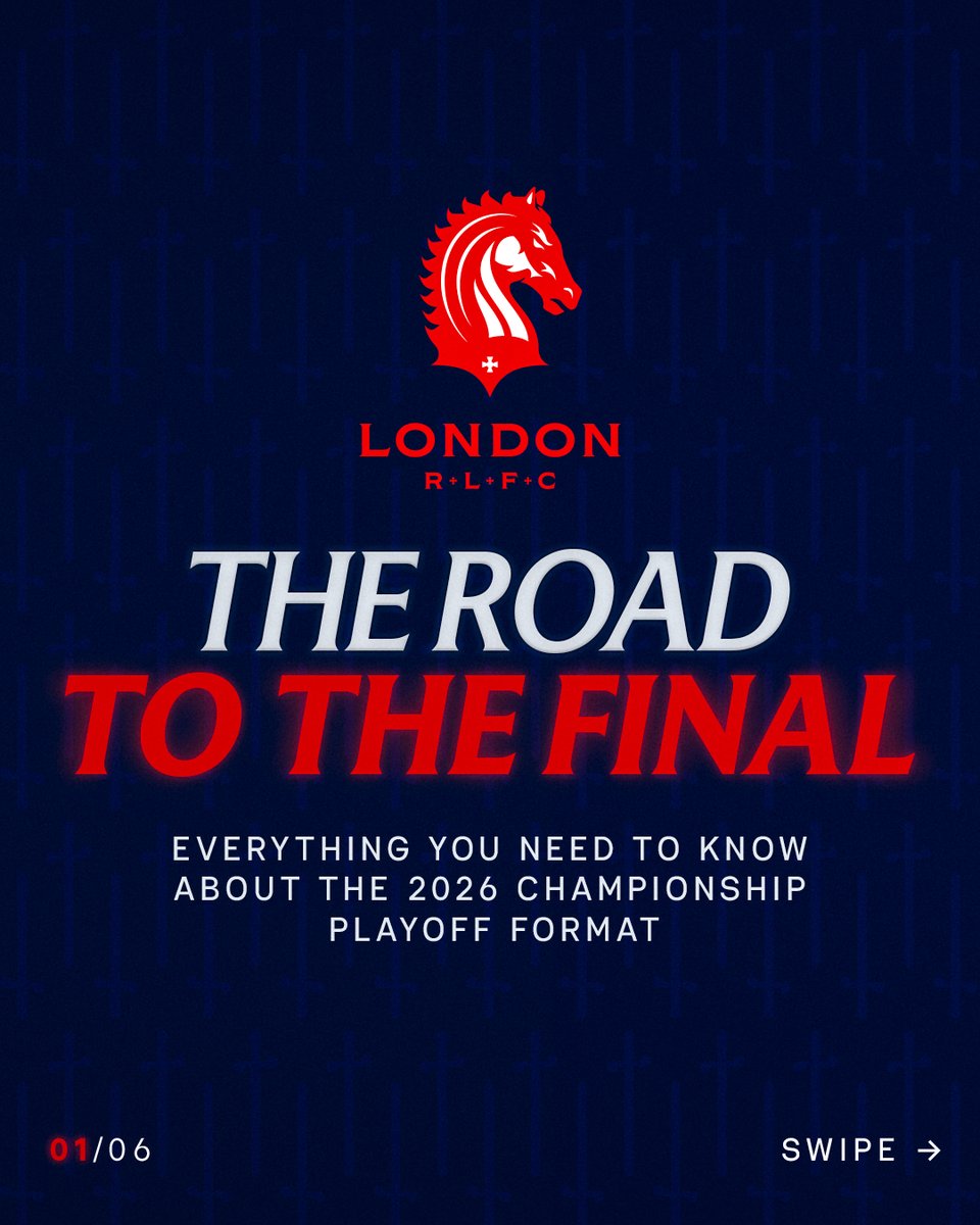 LondonBroncosRL's tweet photo. Everything you need to know about the 2026 Championship Playoff Format 🙂‍↕️

#wearelondon #relentlesspursuit https://t.co/GandSlO6Yk