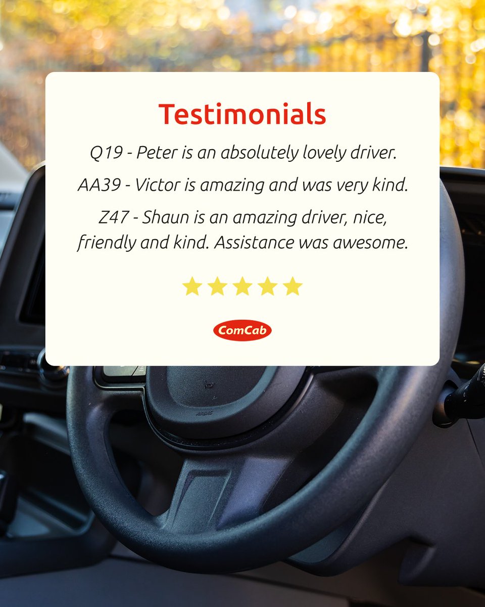 ComCabLondon's tweet photo. Some kind words from our customers on a few of our wonderful drivers. β€οΈ #ComCab #BlackCab #CustomerTestimonials https://t.co/gZH0gR6TJS