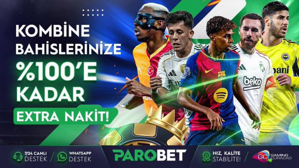ParoSocial11's tweet photo. 🎉 #ParoBet 'te Kombine Bahislerine Özel %100 Ekstra Nakit Fırsatı‼️

⚡️  Kombine Bahislerinizde%100 'e Kadar Ekstra Nakit Promosyonu İle Kazancını Katla  🌟

📌 #Parobet 'te Kazanç Çok , Kaybetmek Yok👈

⏩Promosyon Detayları ve Daha Fazlası İçin Tıkla https://t.co/0wTWyQzHyp⏪ https://t.co/imgHkbGVTw