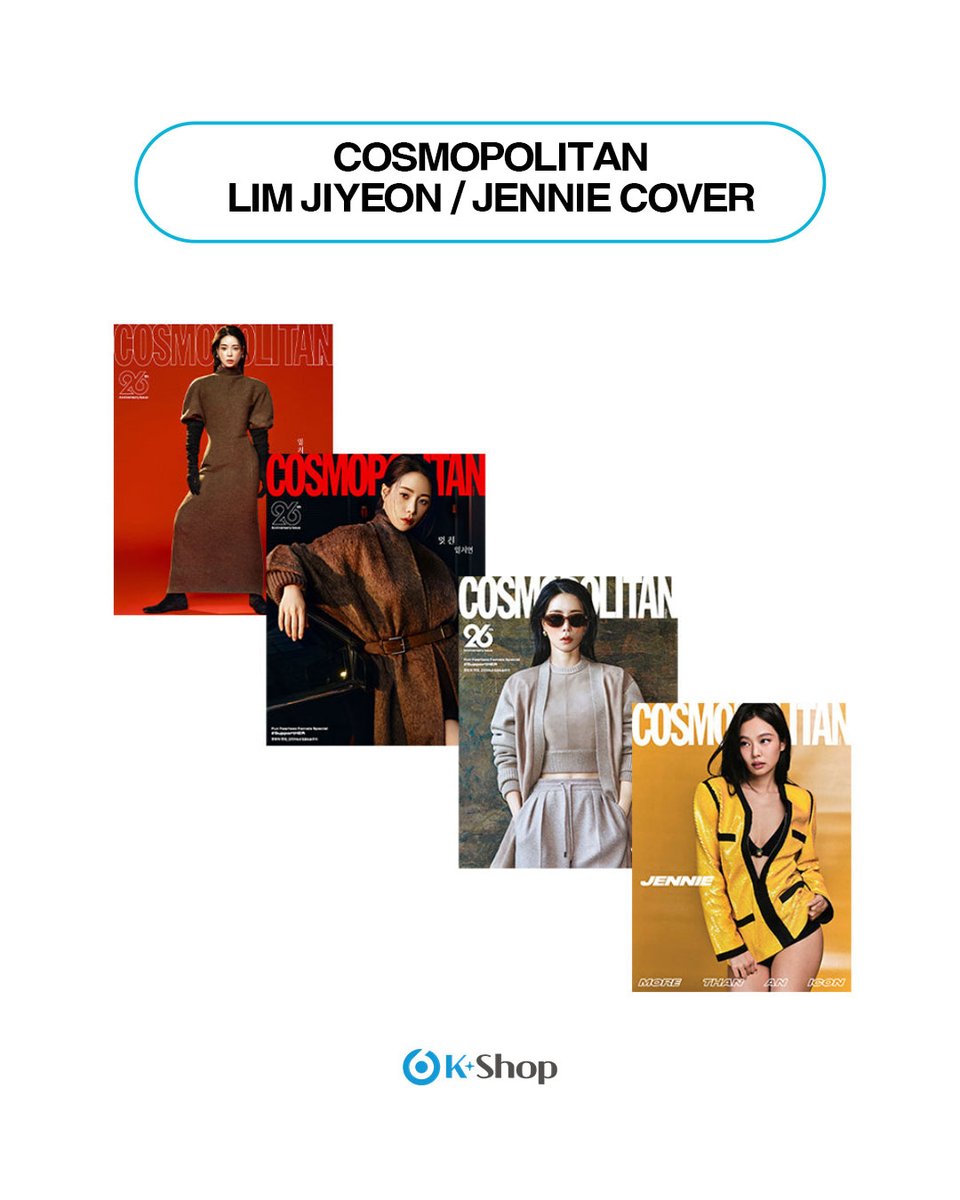 sixkshop's tweet photo. 💖COSMOPOLITAN- Lim JiYeon Cover (Global Edition 2026) JENNIE (BLACKPINK) Cover
RELEASED DATE: SEP 7, 2026
🛒https://t.co/mh189UIXNf
#COSMOPOLITAN #JENNIE #BLACKPINK #LIMJIYEON #제니 #블랙핑크 #임지연 #kpop #kdrama #kpopmagazine #koreamagazine https://t.co/7bWNJ2ML3H