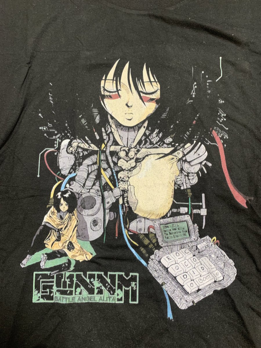 KEN98747203's tweet photo. I got a gunnm Alita T-shirt!!
#AlitaArmy #Alita #AlitaBattleAngel #BattleAngelAlita #GUNNM #Gally #GAlitaSequel #AlitaSequels #銃夢 https://t.co/t9M97pdMJJ